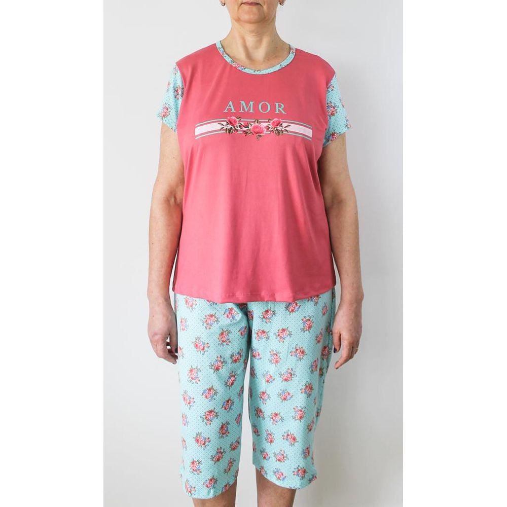 Pijama Feminino Capri Amor Floral
