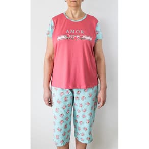 Pijama Feminino Capri Amor Floral