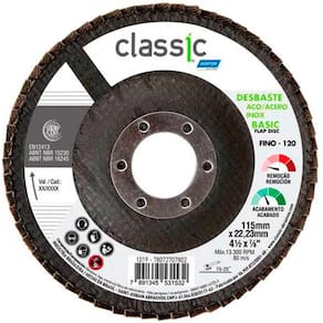 Disco Flap Fibra Classic 115X22 R201 P0120 Norton 78072707802