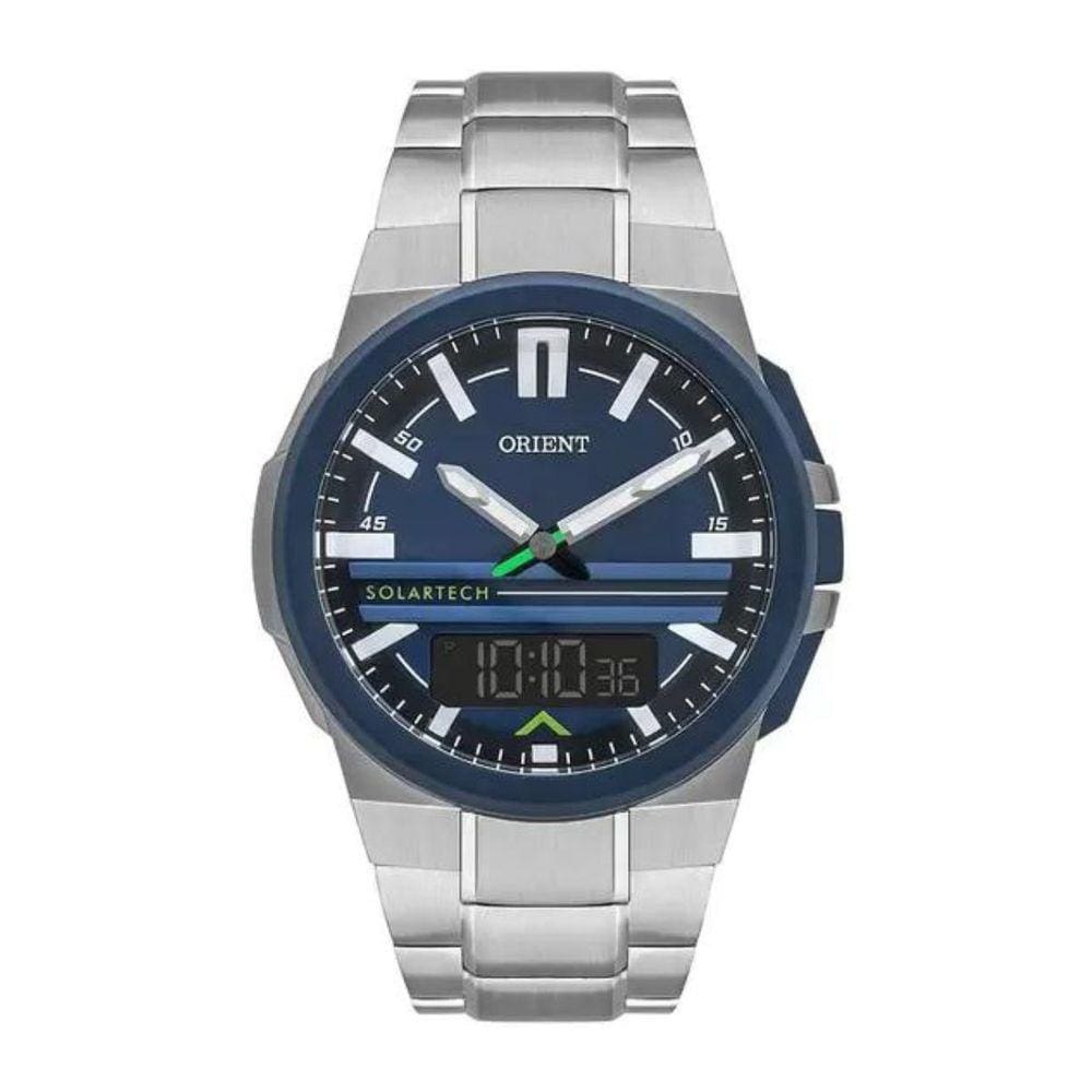 Relógio Orient Masculino Solar Tech Aço MTSSA007 DISX