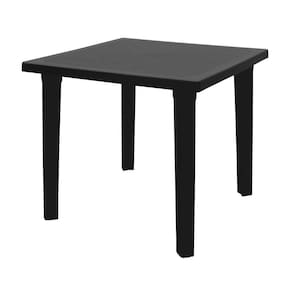 Mesa Tramontina Sancho 80 X 80 Cm Em Polipropileno Preto
