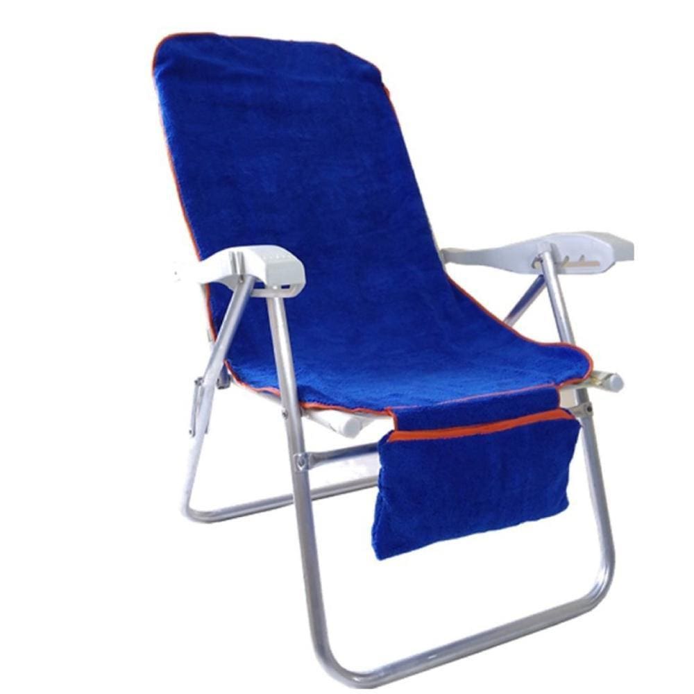Praticapa Capa Toalha de Microfibra Com Regulagem Para Banco De Carro Ou Cadeira De Praia Azul