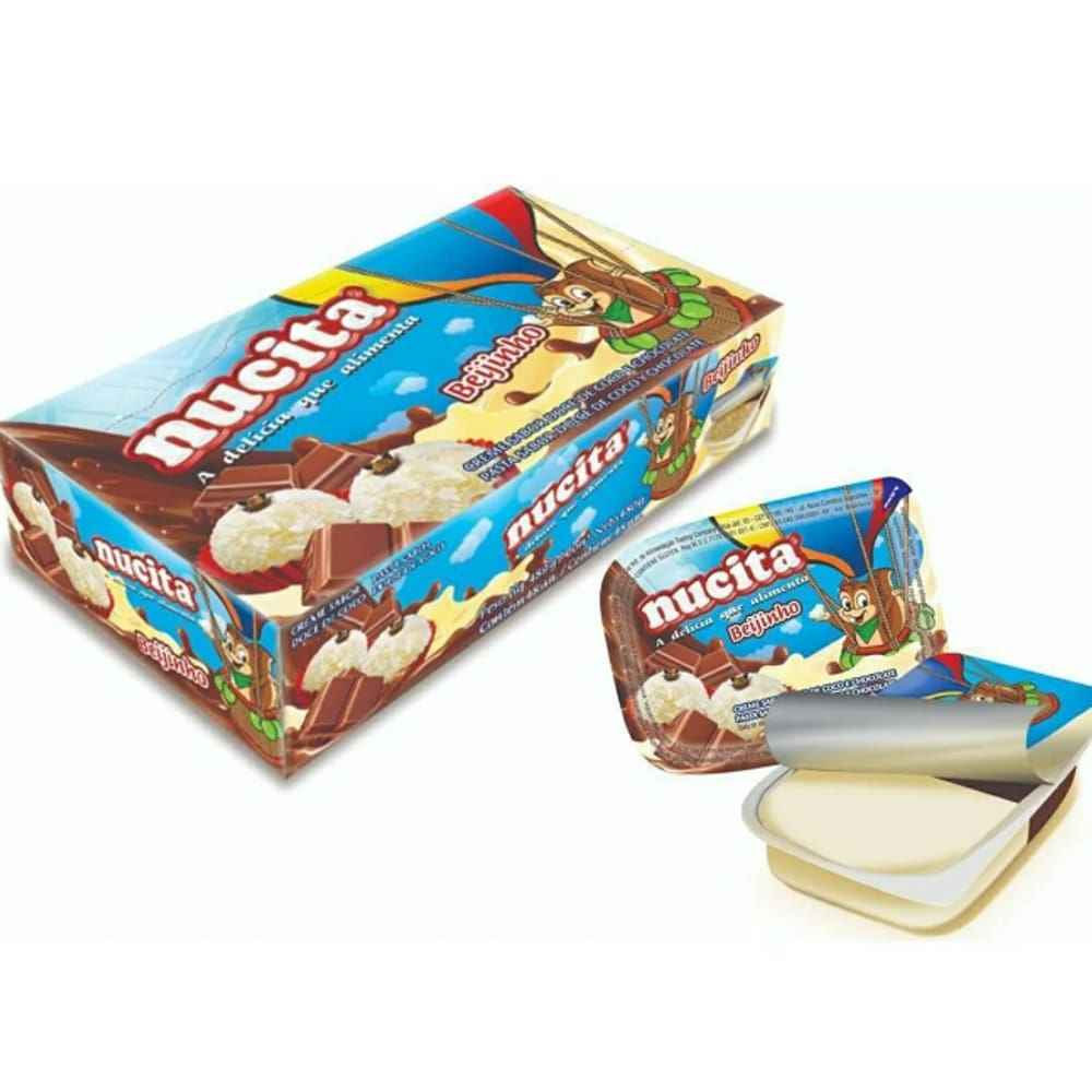 Creme Nucita Beijinho Chocolate Caixa Com 48 Unid.
