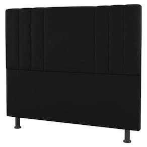Cabeceira Cama Box Solteiro Grace 90Cm Suede Preto