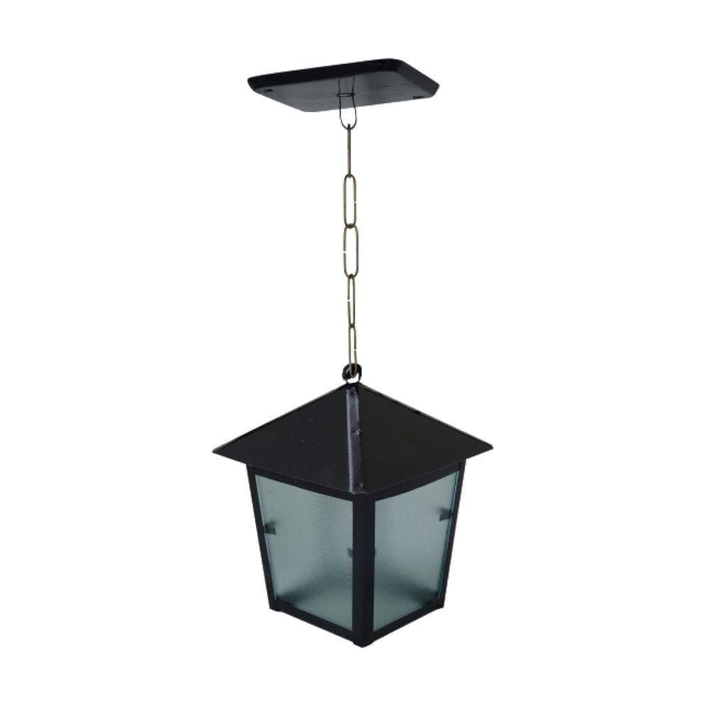 Luminária De Teto Verona Em Alumínio Fundido Preta 20X11Cm