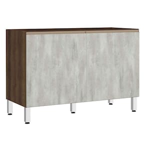Balcão De Pia Sem Tamp 120cm Jade Com Concreto