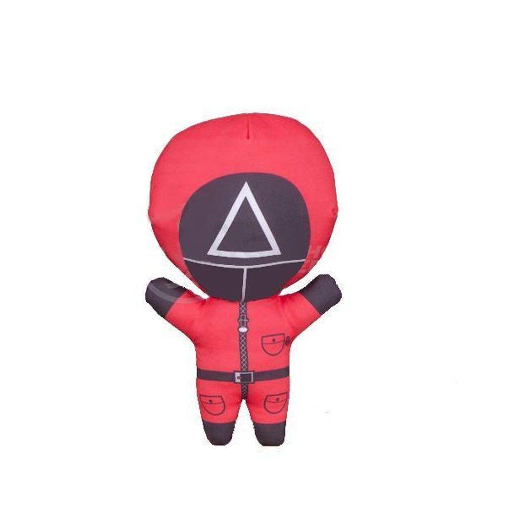 Boneco De Pelucia Squid Game Round 6 Vermelho 26Cm Triangulo