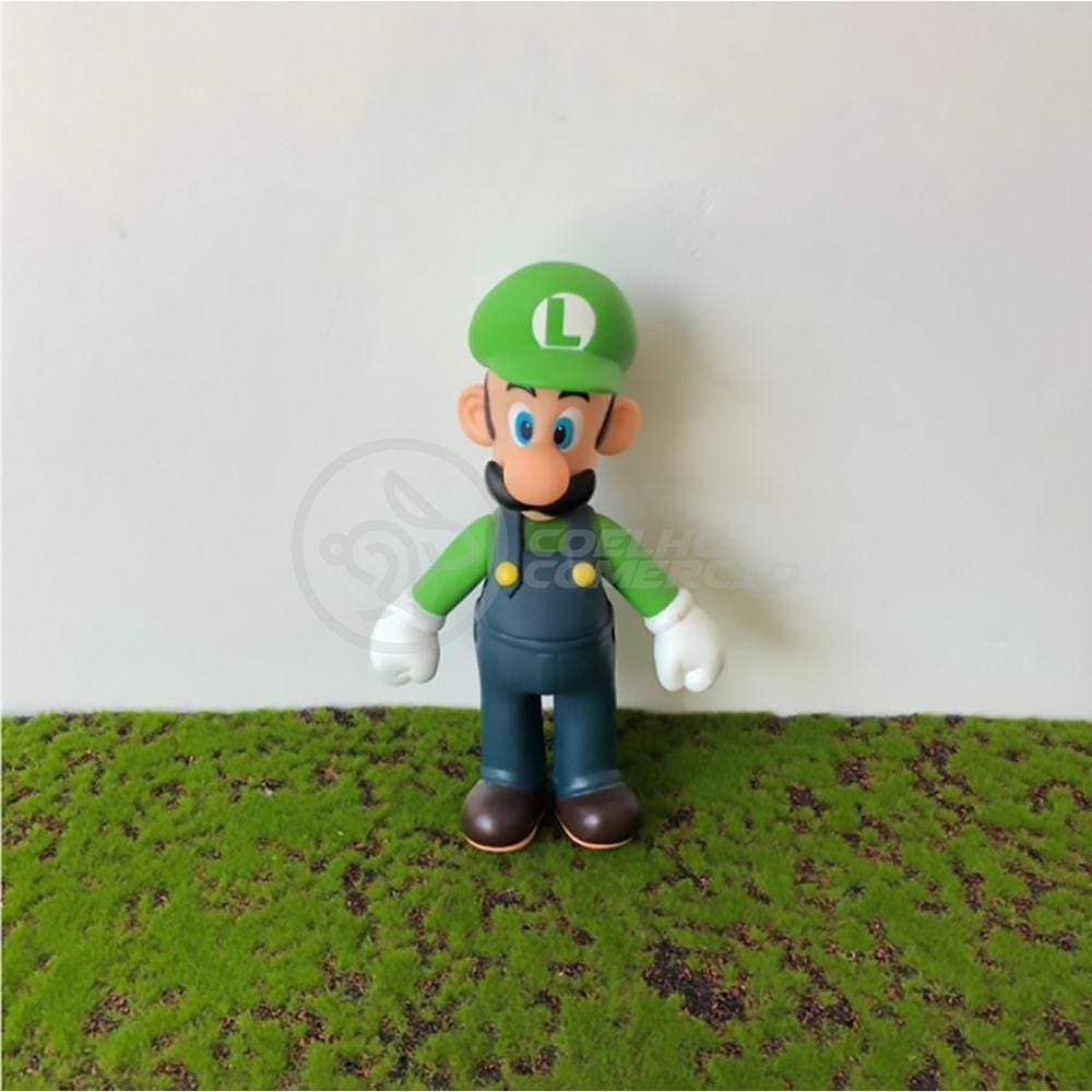 Boneco Luigi Grande Super Size 23Cm - Super Mario