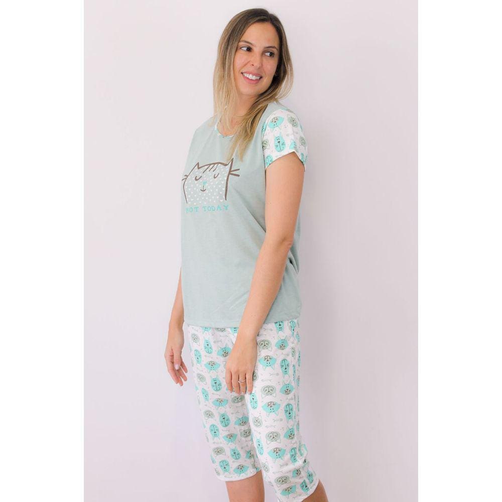 Pijama Feminino Capri Gato