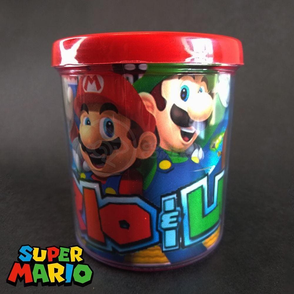 Kit Boneco Toad Cogumelo 10Cm + Caneca Super Mario 350Ml