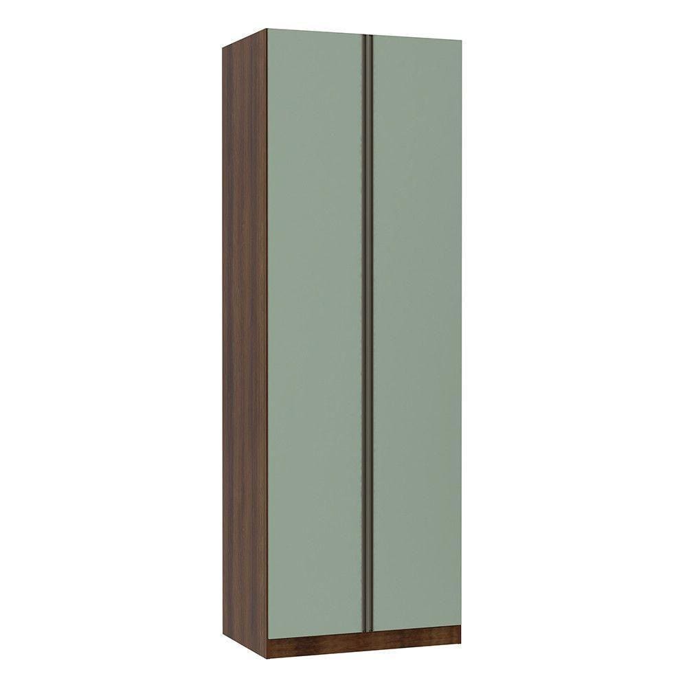 Guarda Roupa 2 Portas 80 Cm Dourado Com Verde Jade
