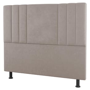 Cabeceira Cama Box Casal Grace 140Cm Suede Bege