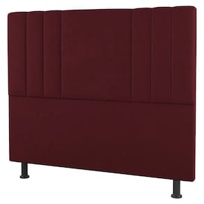 Cabeceira Cama Box Solteiro Grace 90Cm Suede Bordô