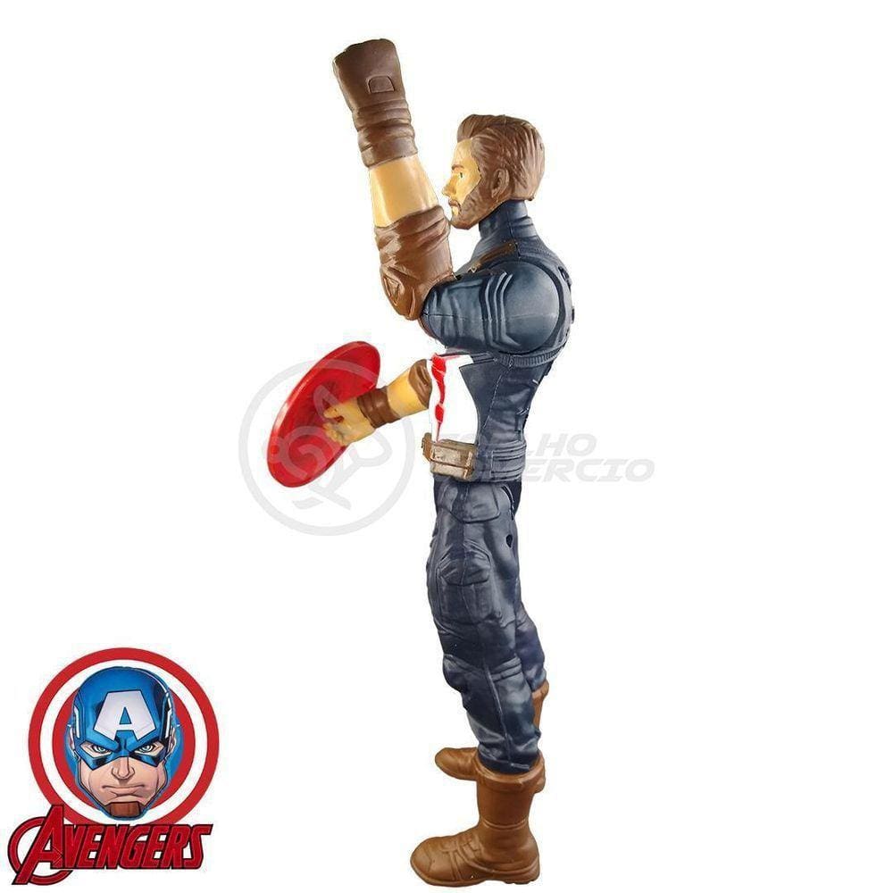 Brinquedo Boneco Vingadores Capitão America 29Cm