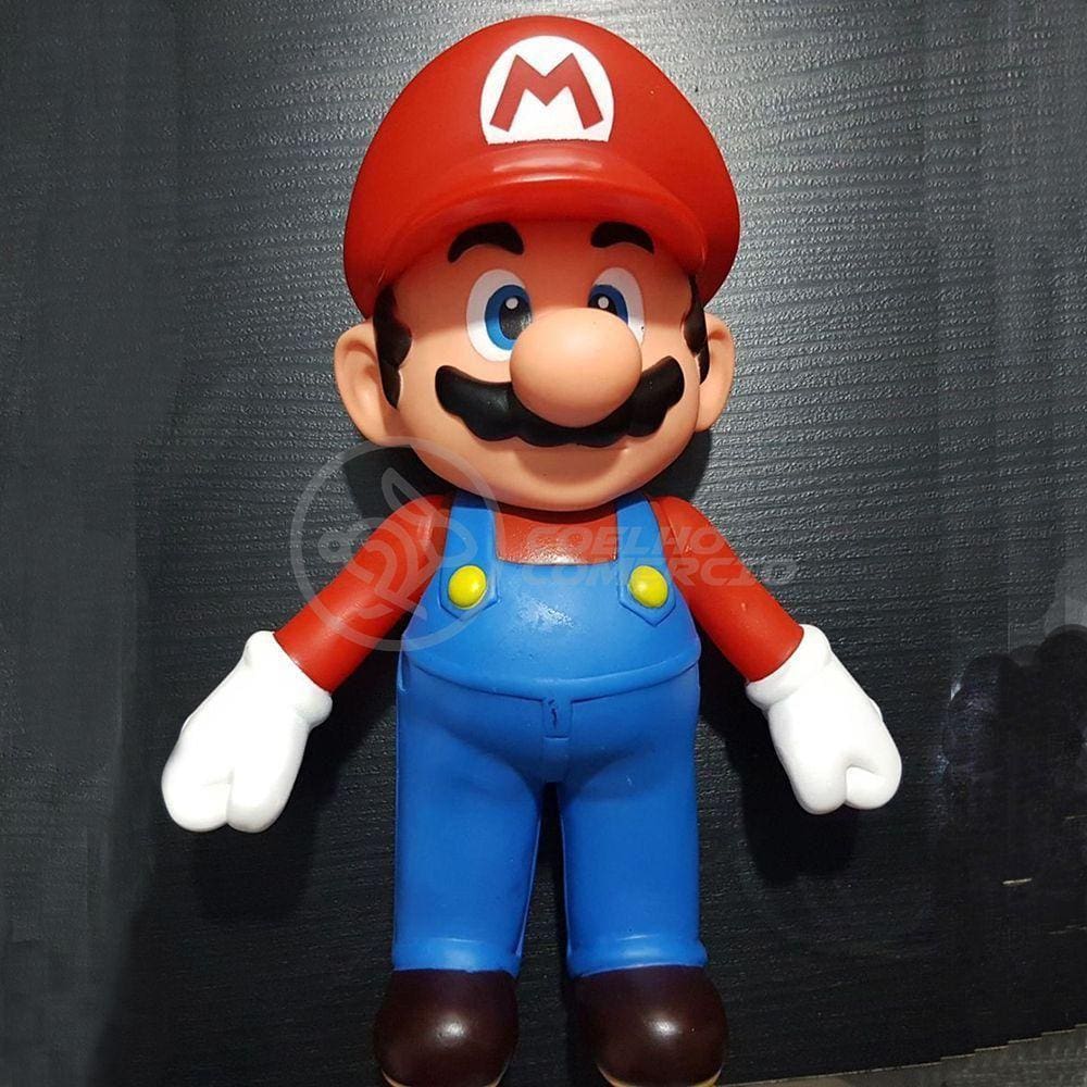 Boneco Mario Grande Super Size 23Cm - Super Mario