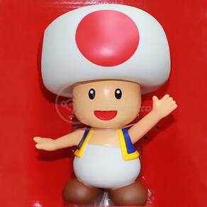 Boneco Cogumelo Toad Grande Super Size 20Cm - Mario