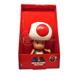 Boneco Cogumelo Toad Grande Super Size 20Cm - Mario