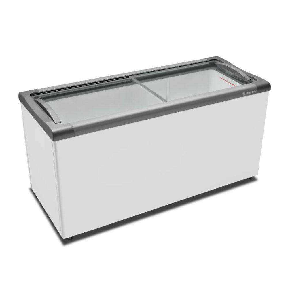 Freezer Horizontal Metalfrio - NF55SB - 220V - 491 litros - Tampa De Vidro Para Sorvetes E Congelados