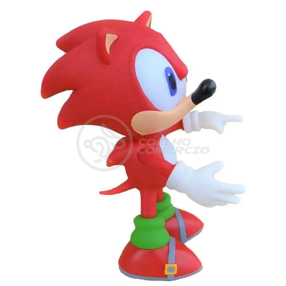 Boneco Sonic Red Vermelho Grande Super Size 23Cm - Sonic