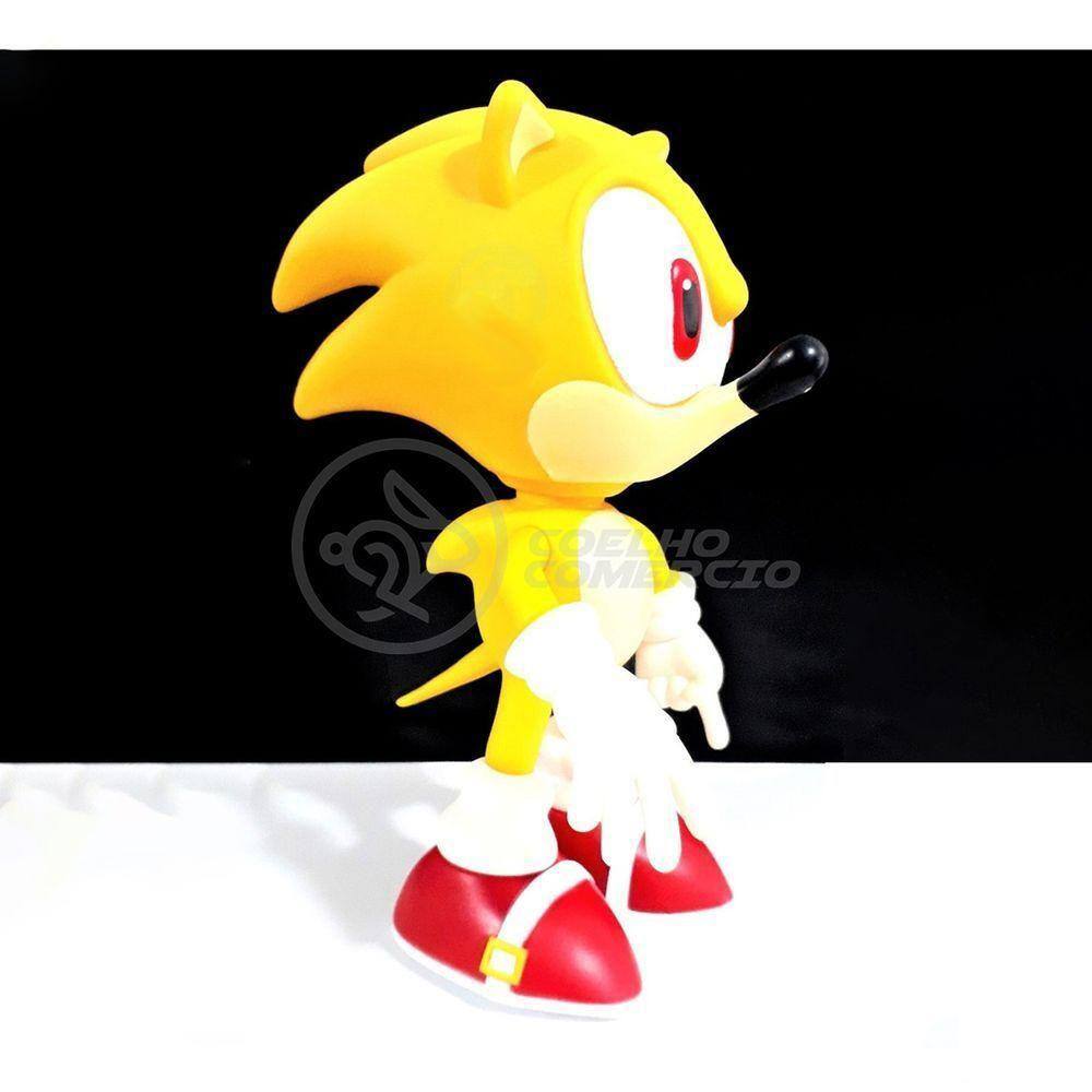 Boneco Sonic Preto Grande Collection Shadow - Super Size Figure