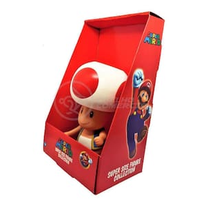 Boneco Cogumelo Toad Grande Super Size 20Cm - Mario