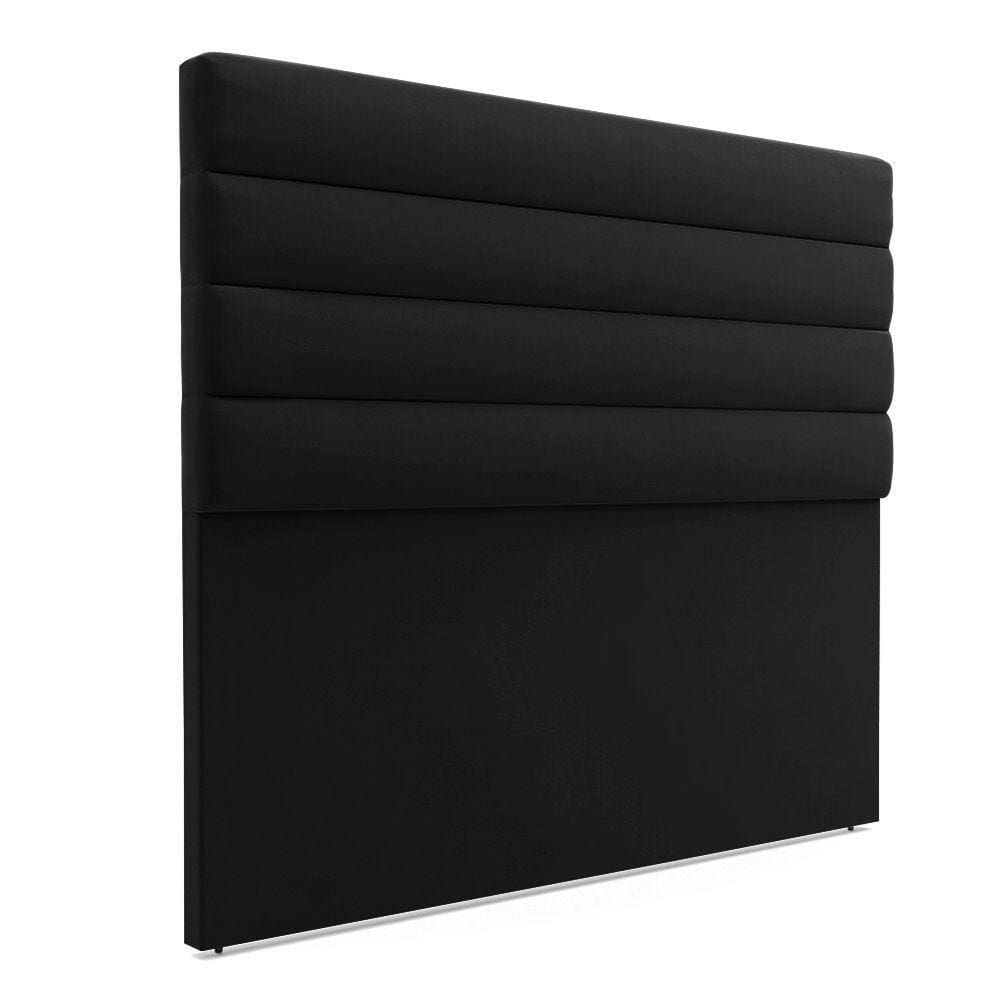 Cabeceira Para Cama Box Casal 140 Cm Suede Preto
