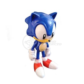 Coleção Boneco Action Figure Sonic Azul 16Cm