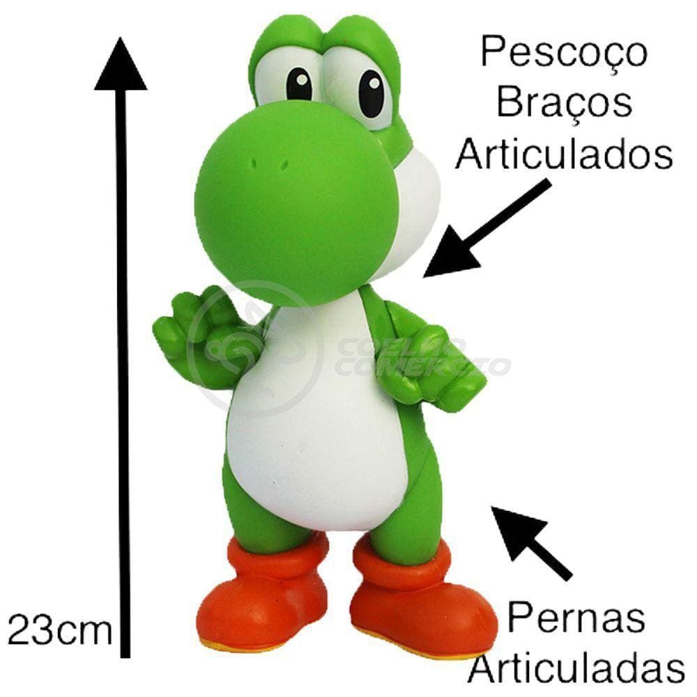 Boneco Action Figure Yoshi Grande Super Size 26Cm - Mario
