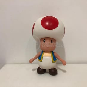 Boneco Cogumelo Toad Grande Super Size 20Cm - Mario