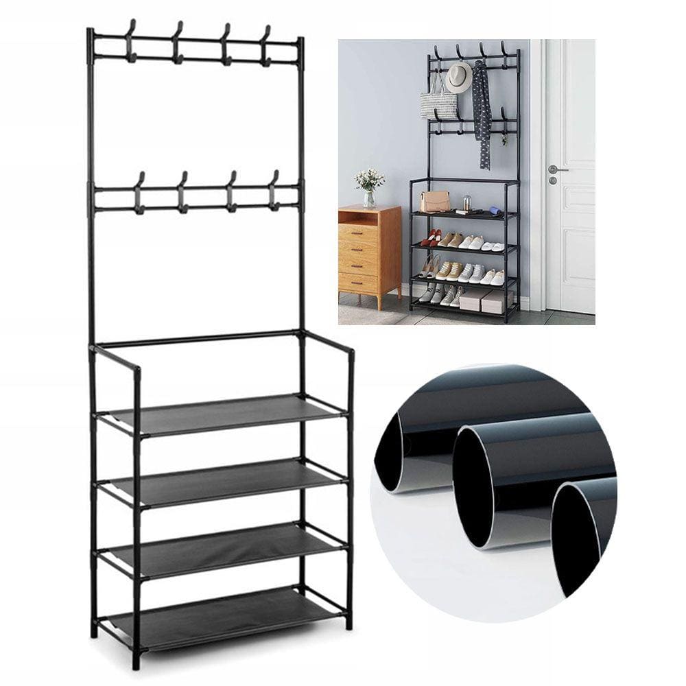 Rack Sapateira Arara Organizadora Tenis Sapato Sandalia Multiuso Gancho Pendurar Cabide Varanda Closet Sala