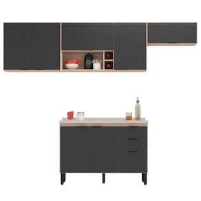 Cozinha Modulada 4 Peças Frcz5 Avena Grafito