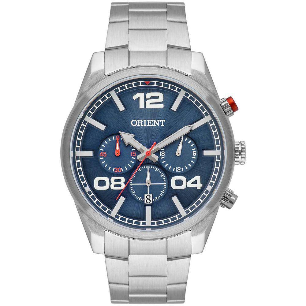 Relógio Orient Masculino Ref: Mbssc244 D2sx Cronógrafo Prateado
