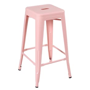 Banqueta Alta 76 Cm Rosa Antigo