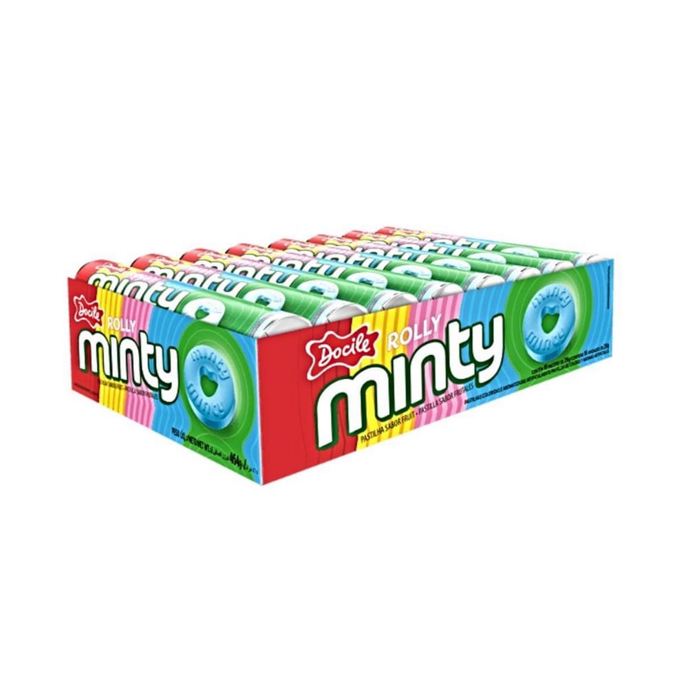 Pastilha Rolly Minty Frutas C/16 Unids - Docile