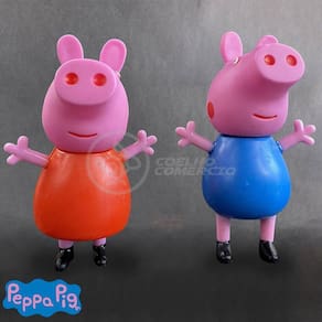 Kit Infantil 4 Bonecos Familia Peppa Pig