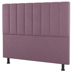 Cabeceira Cama Box Solteiro Cora 90Cm Suede Rosé