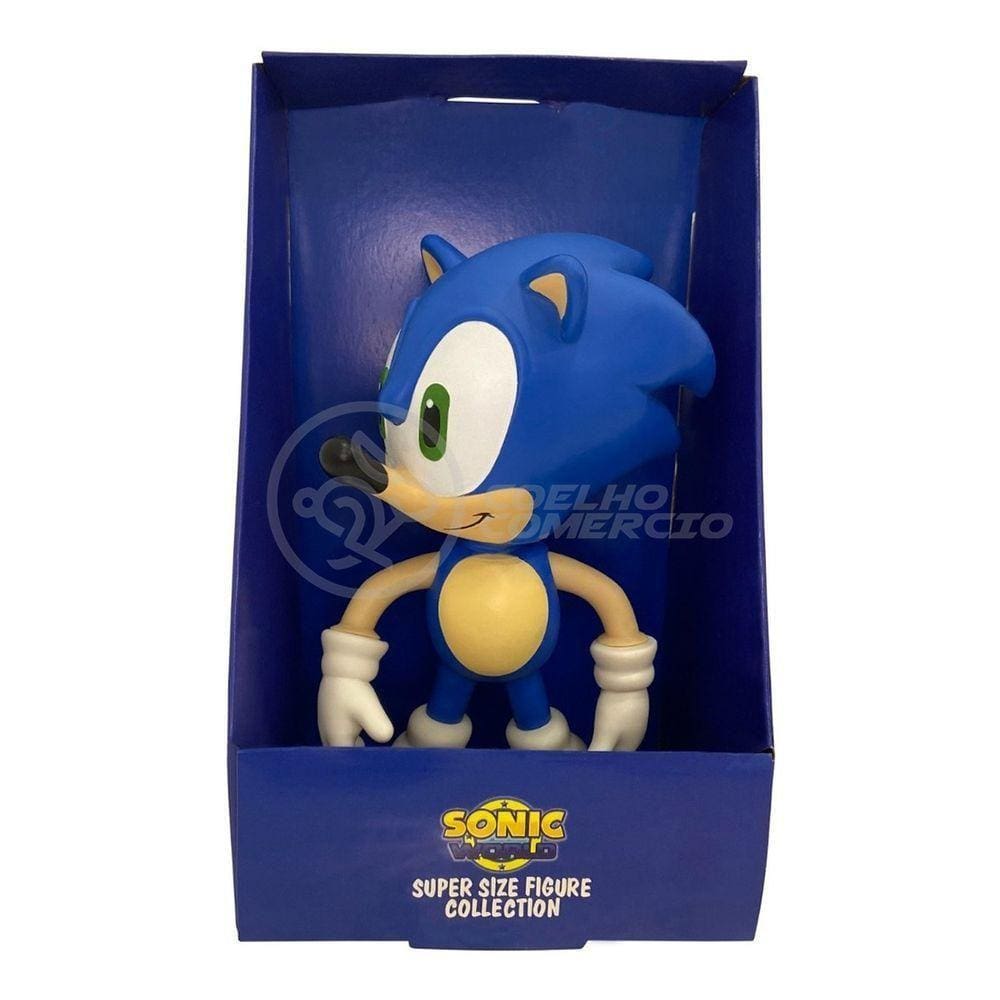 Boneco Action Figure Sonic Grande Super Size - 23Cm - Sonic