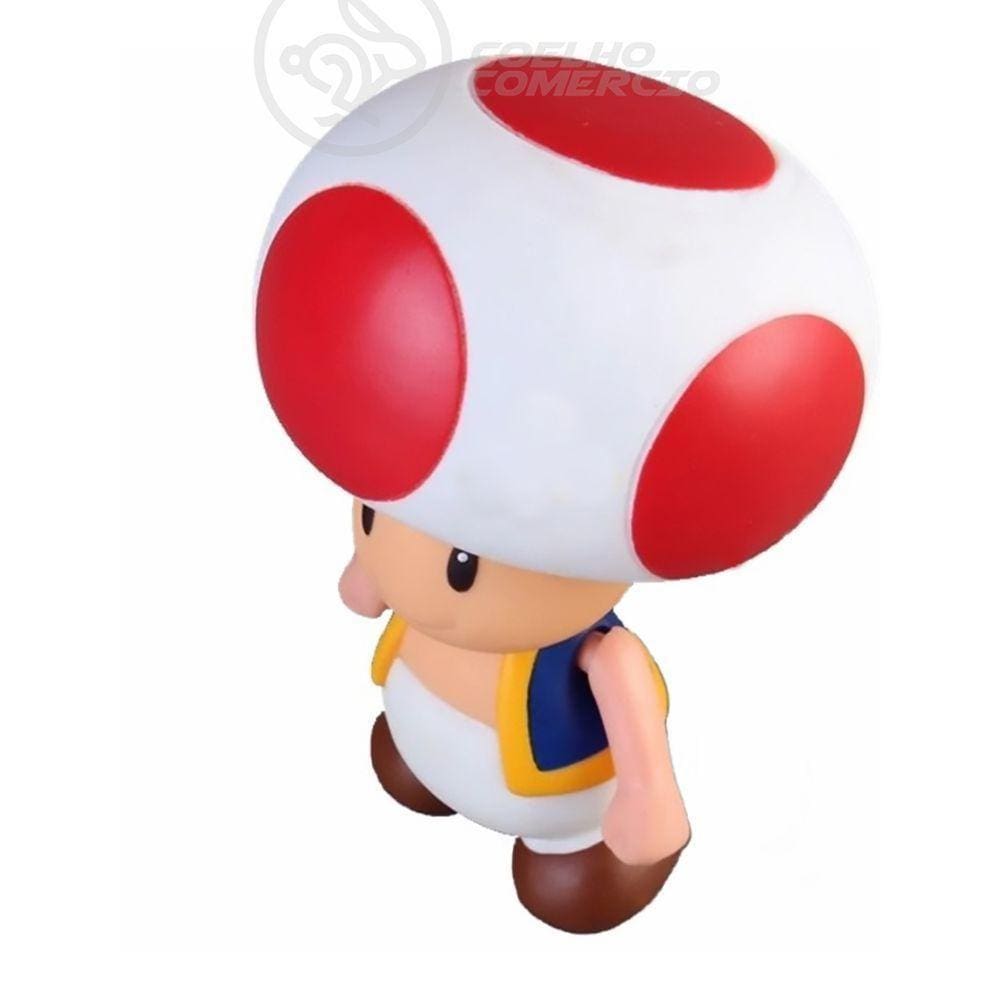 Boneco Action Figure Cogumelo Toad Super Size 20Cm Mario