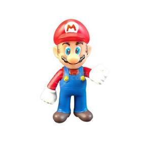 Kit Boneco Mario World Articulado 12Cm + Caneca 350Ml