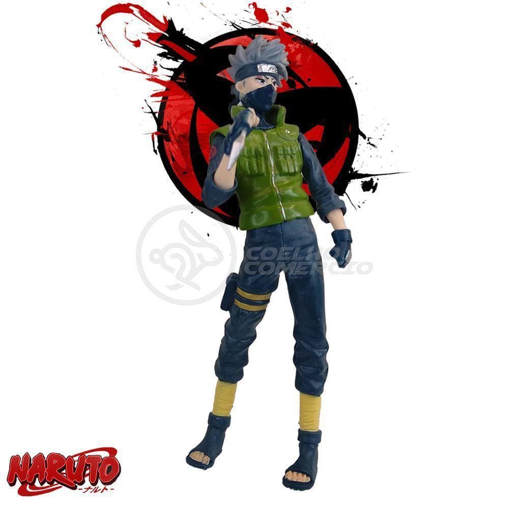 Boneco Action Figure Kakashi Hatake Sharingan 18Cm Naruto