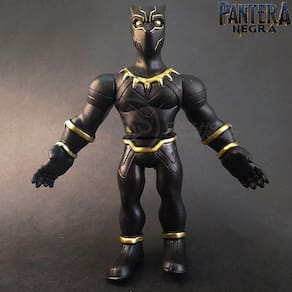 Kit Boneco Pantera Negra Marvel 16Cm + Caneca 350Ml