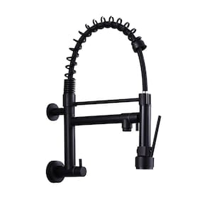 Torneira Gourmet 50cm com Misturador Monocomando Preta de Parede BelccaTGM50P-PL