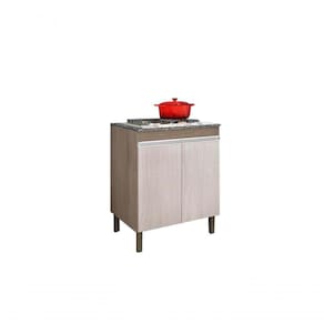 Balcão Cooktop 2 Portas 70 Cm Malbec/Avelã - Peternella