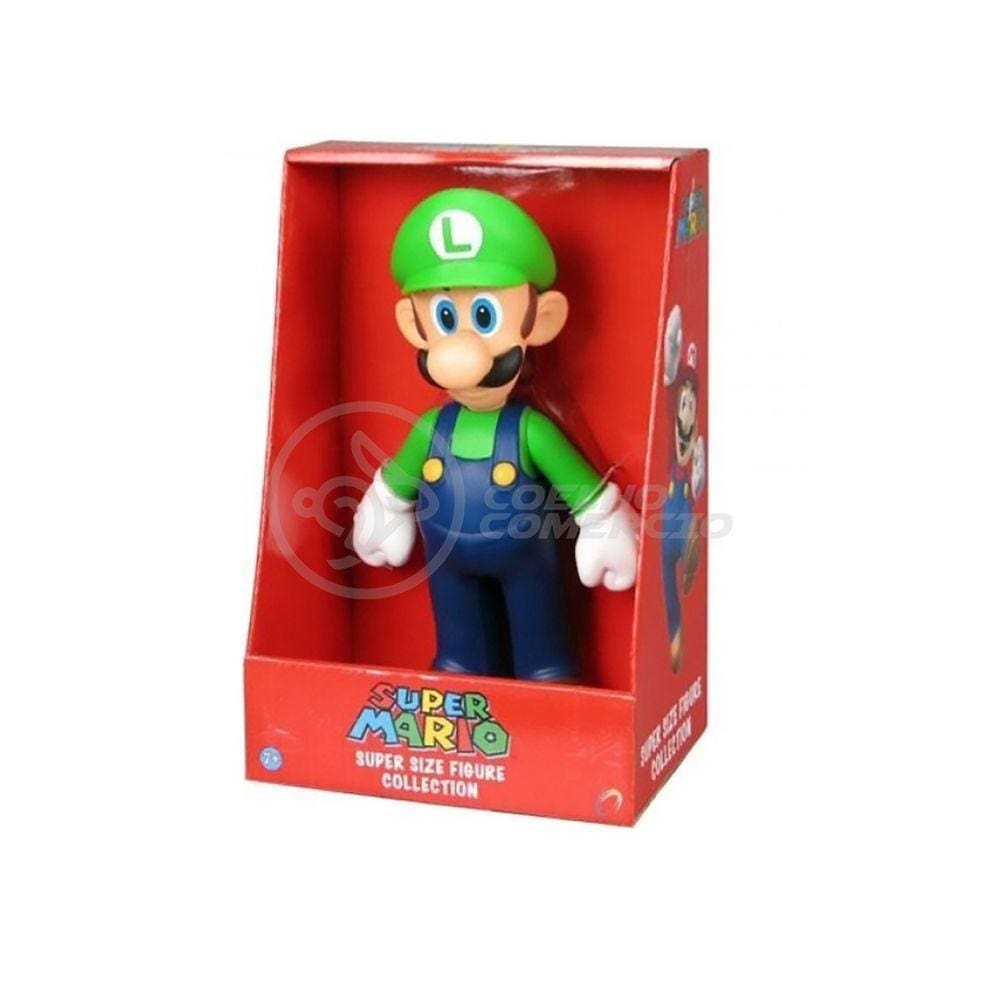 Boneco Action Figure Luigi Super Size 23Cm Super Mario