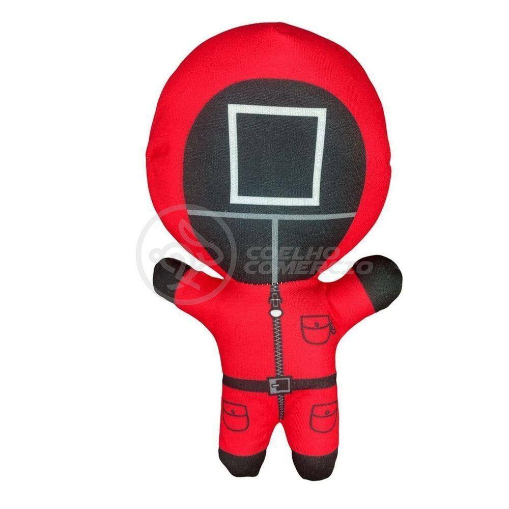 Boneco De Pelucia Squid Game Round 6 Vermelho 26Cm