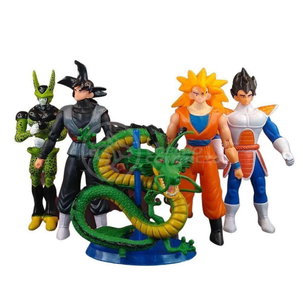 Boneco Brinquedo Articulado 14cm Action Figure Removivel Goku ssj