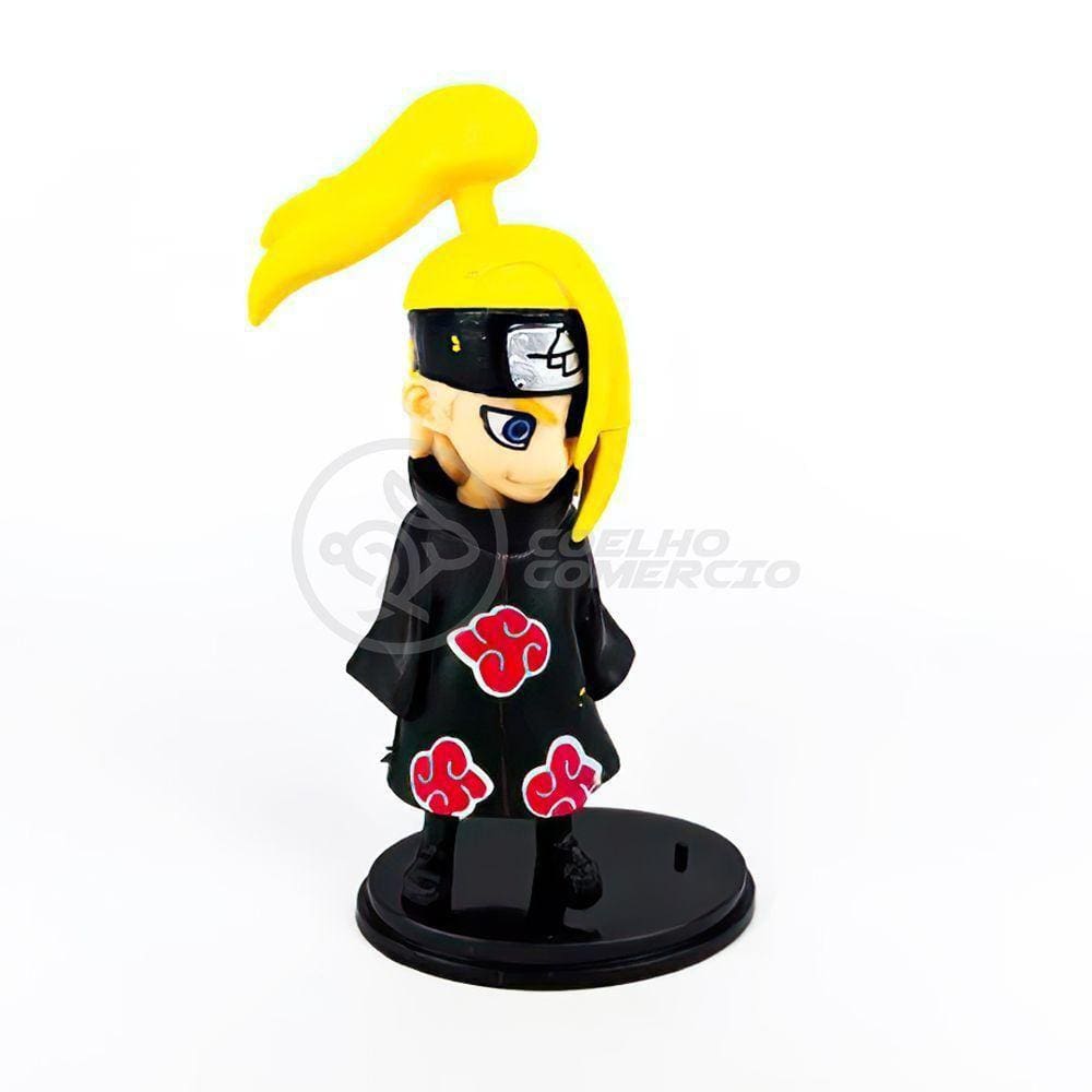 Boneco Action Figure Miniatura Deidara Akatsuki Naruto