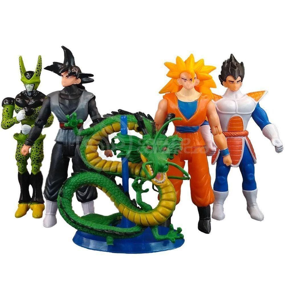 Kit 4 Bonecos Dragon Ball Z Action Figure Esféras Do Dragão