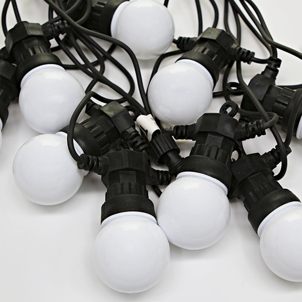 Cordão Luminoso Led Taschibra Globinho Leitoso 50 Leds Colorido 220V