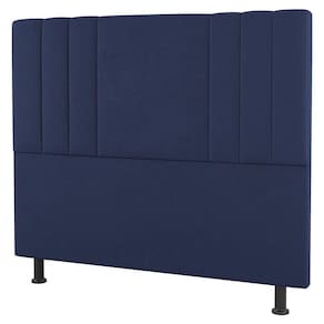 Cabeceira Cama Box Casal Queen Size Grace 160cm Suede Azul